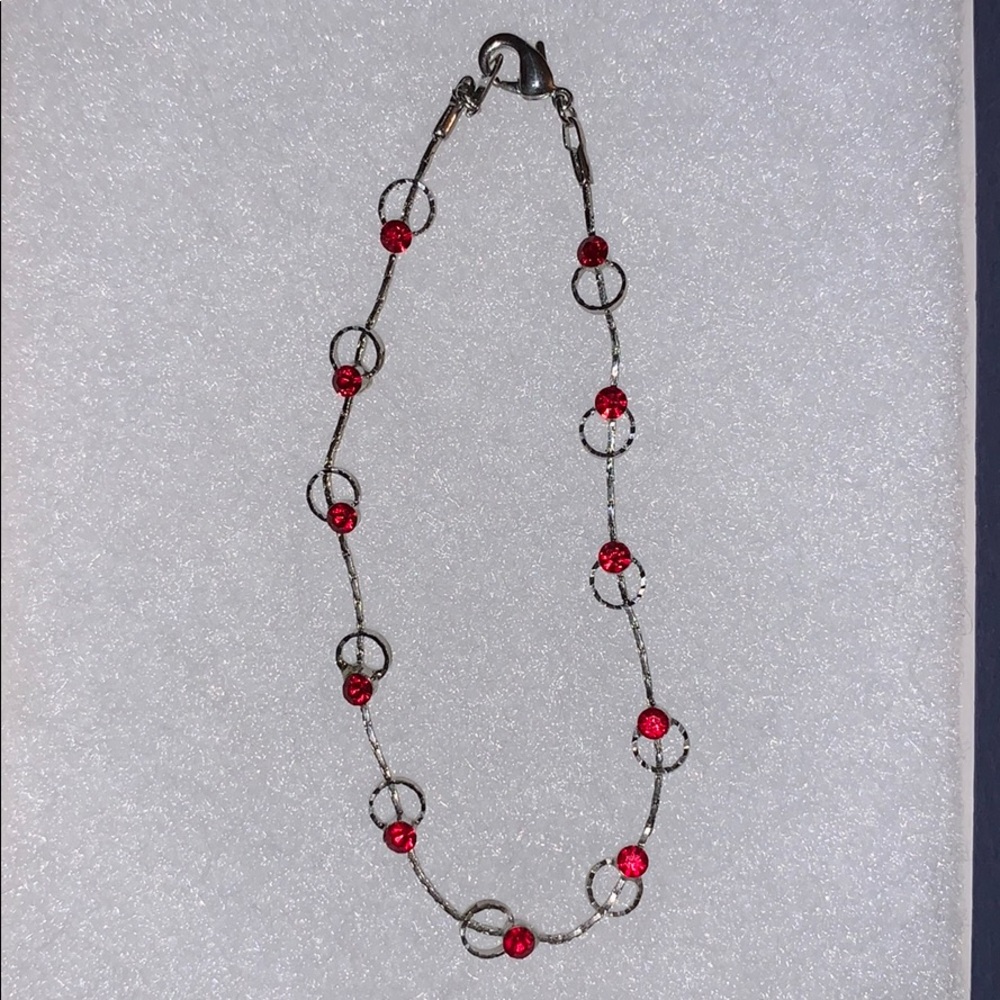 Delicate Silver Bracelet wit Swarovski Crystals